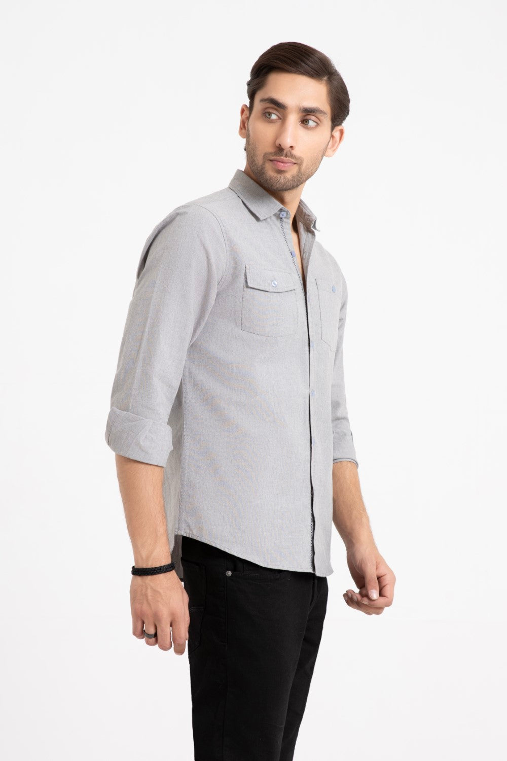 Gray Casual Shirt