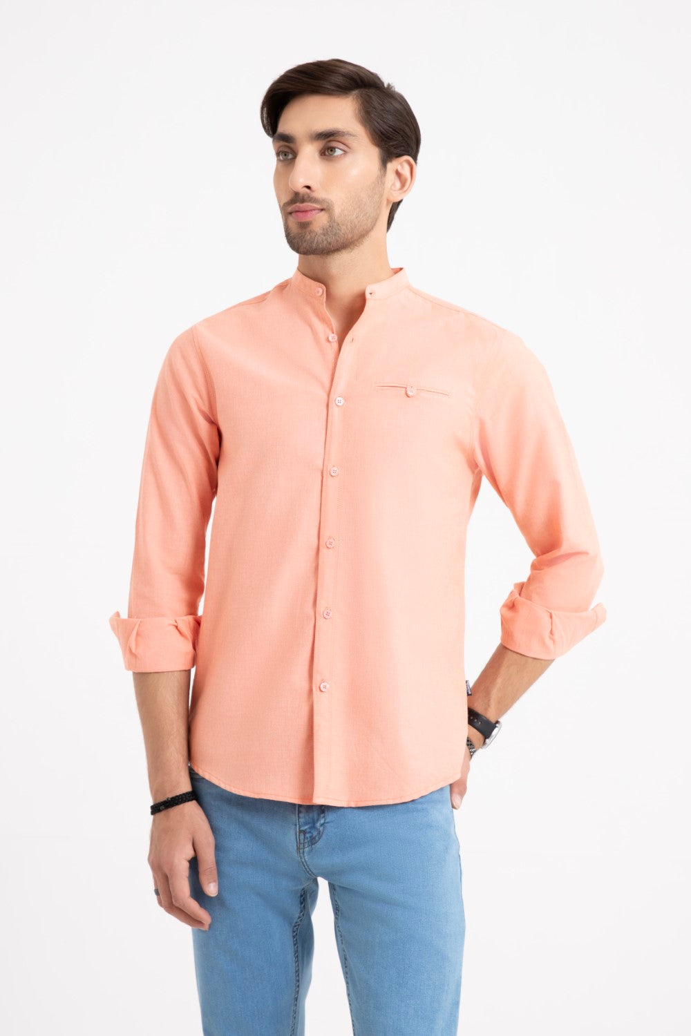 Peach Casual Shirt – Equator Stores - Main Image
