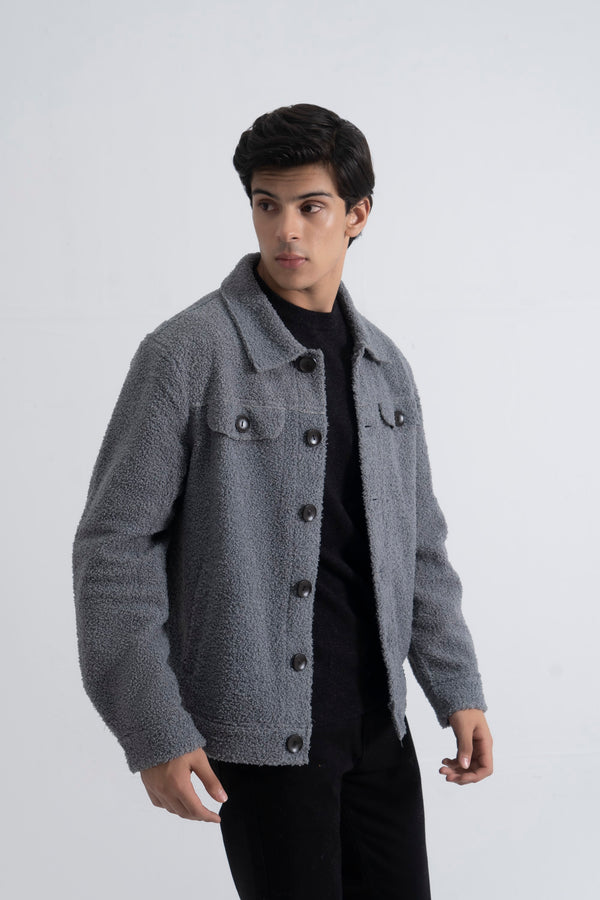 Grey Sherpa Jacket