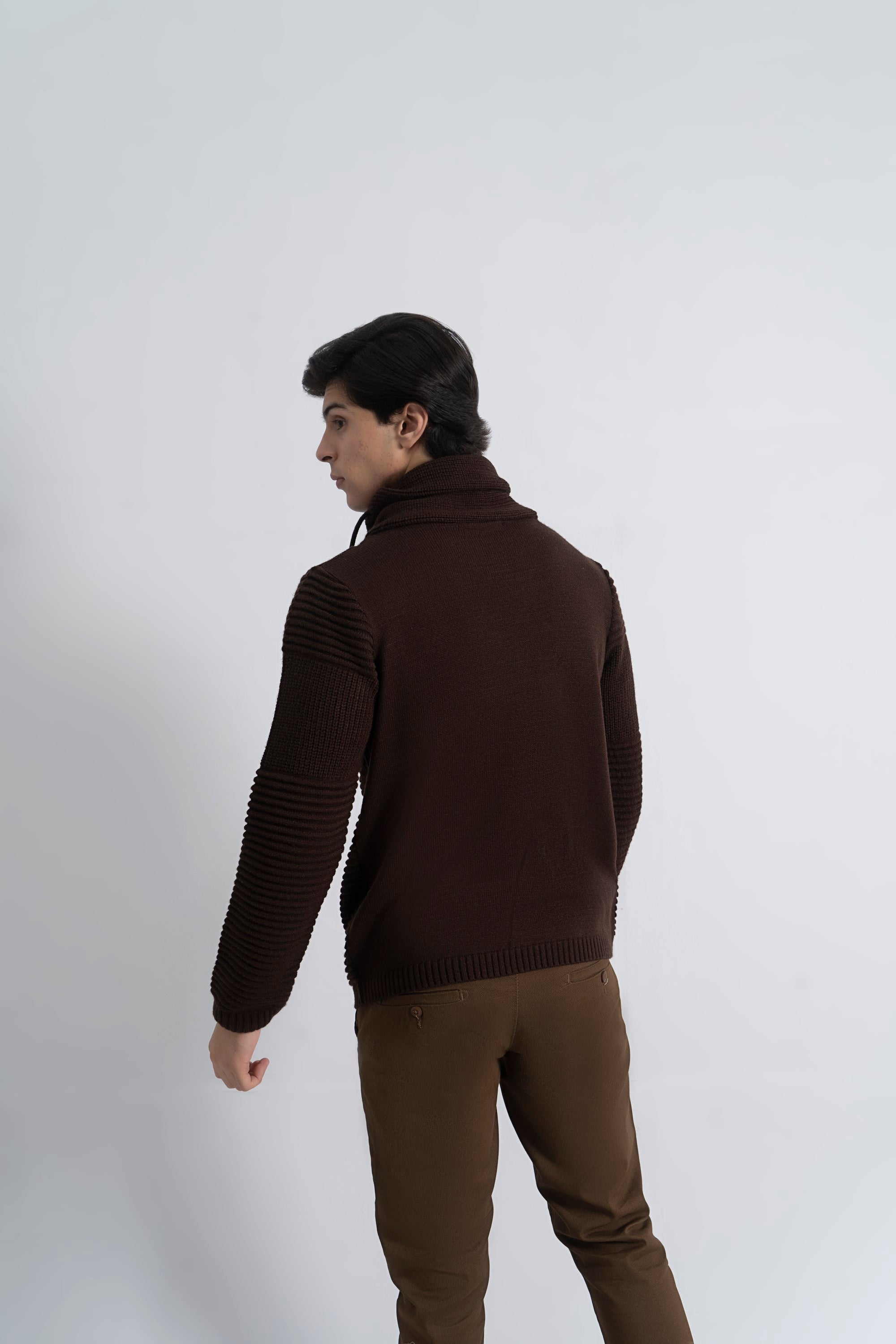 Brown Acrylic Sweater