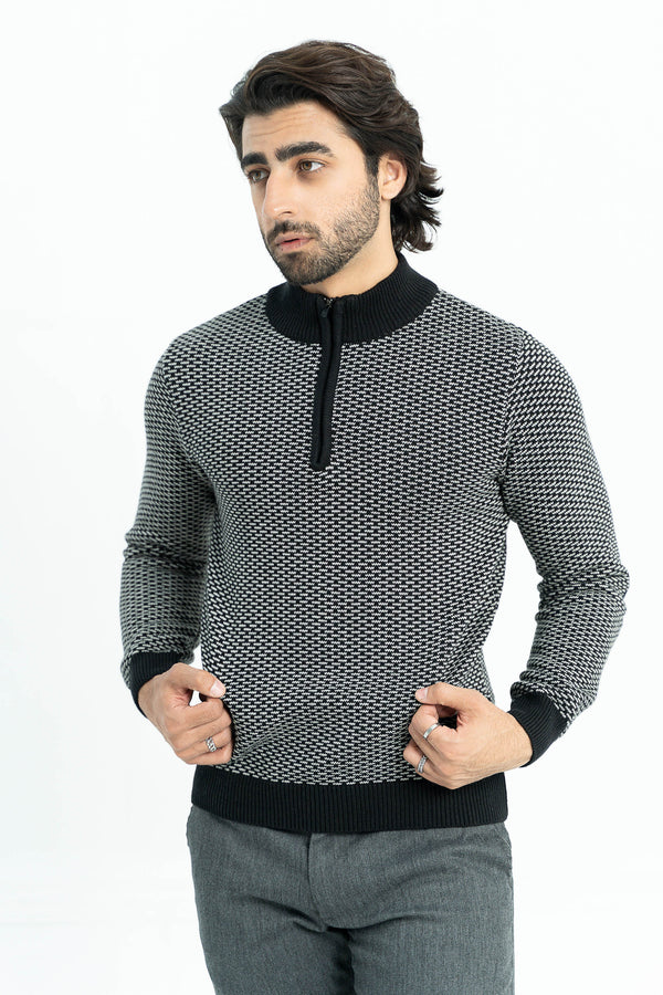 Greyish black sweater
