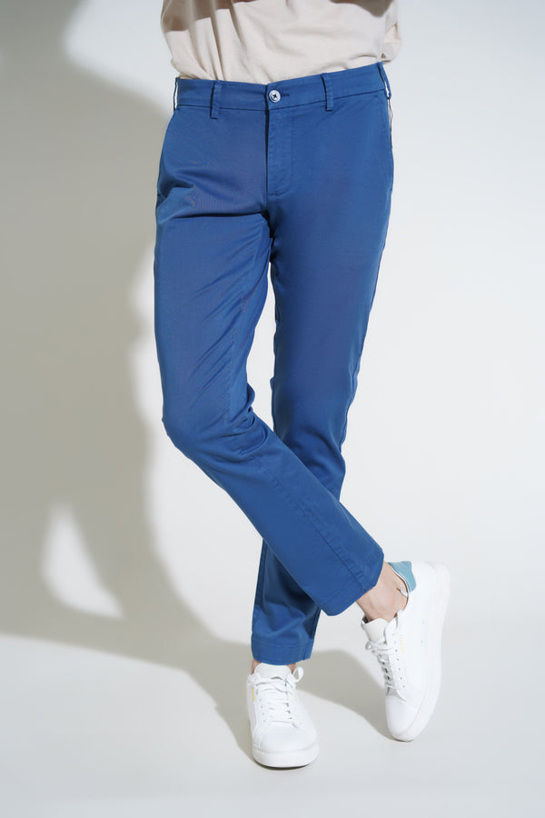 Blue Smart Fit Fashion Pant