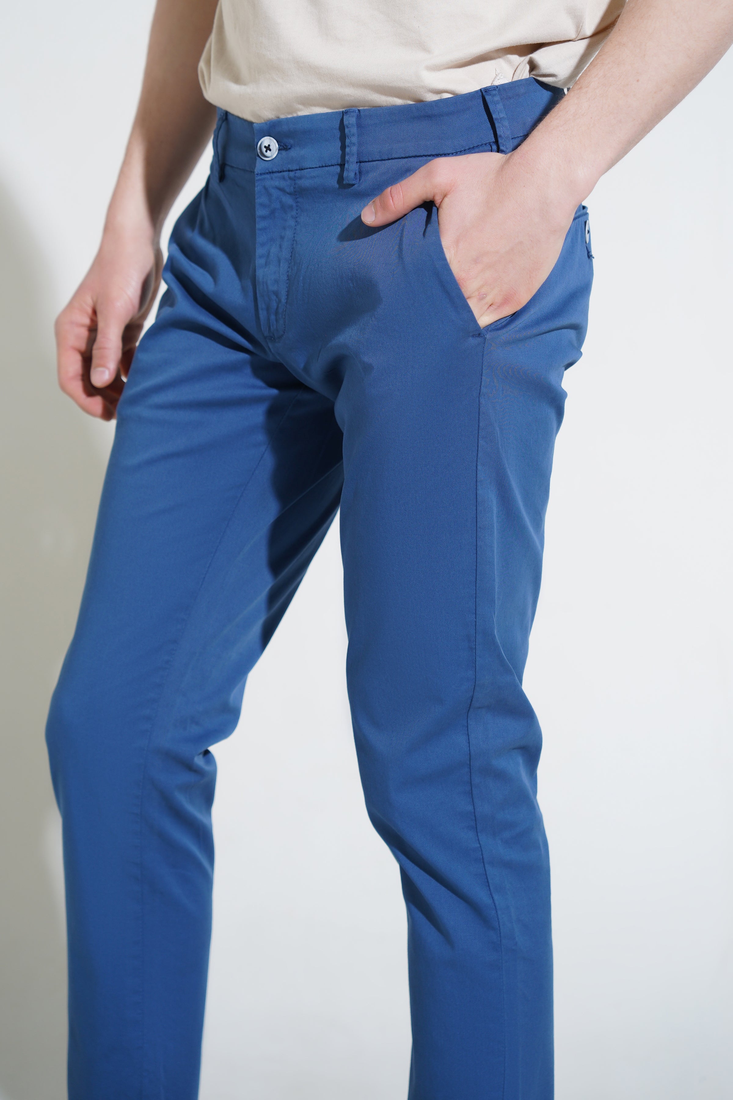 Blue Smart Fit Fashion Pant