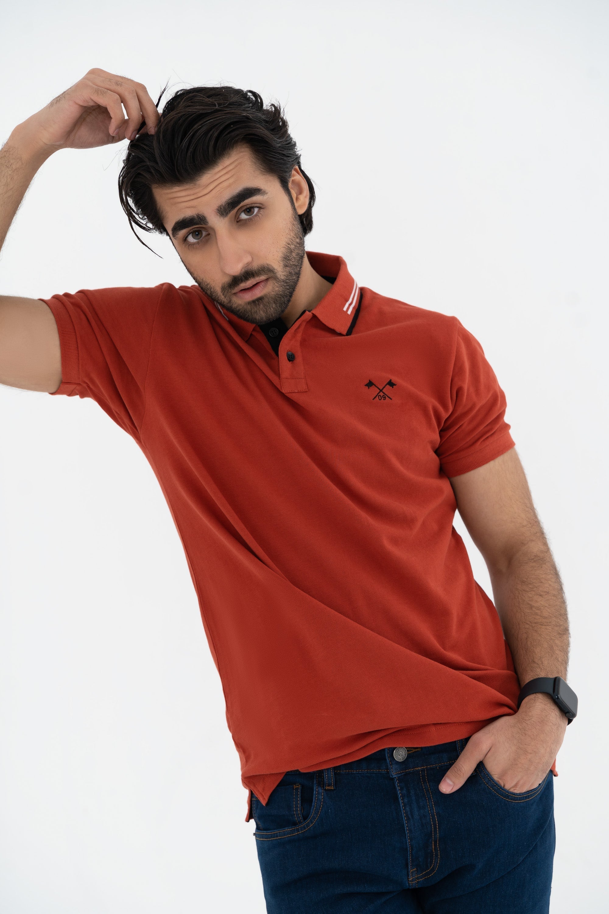 Dark Peach Polo Shirt – Equator Stores - Main Image