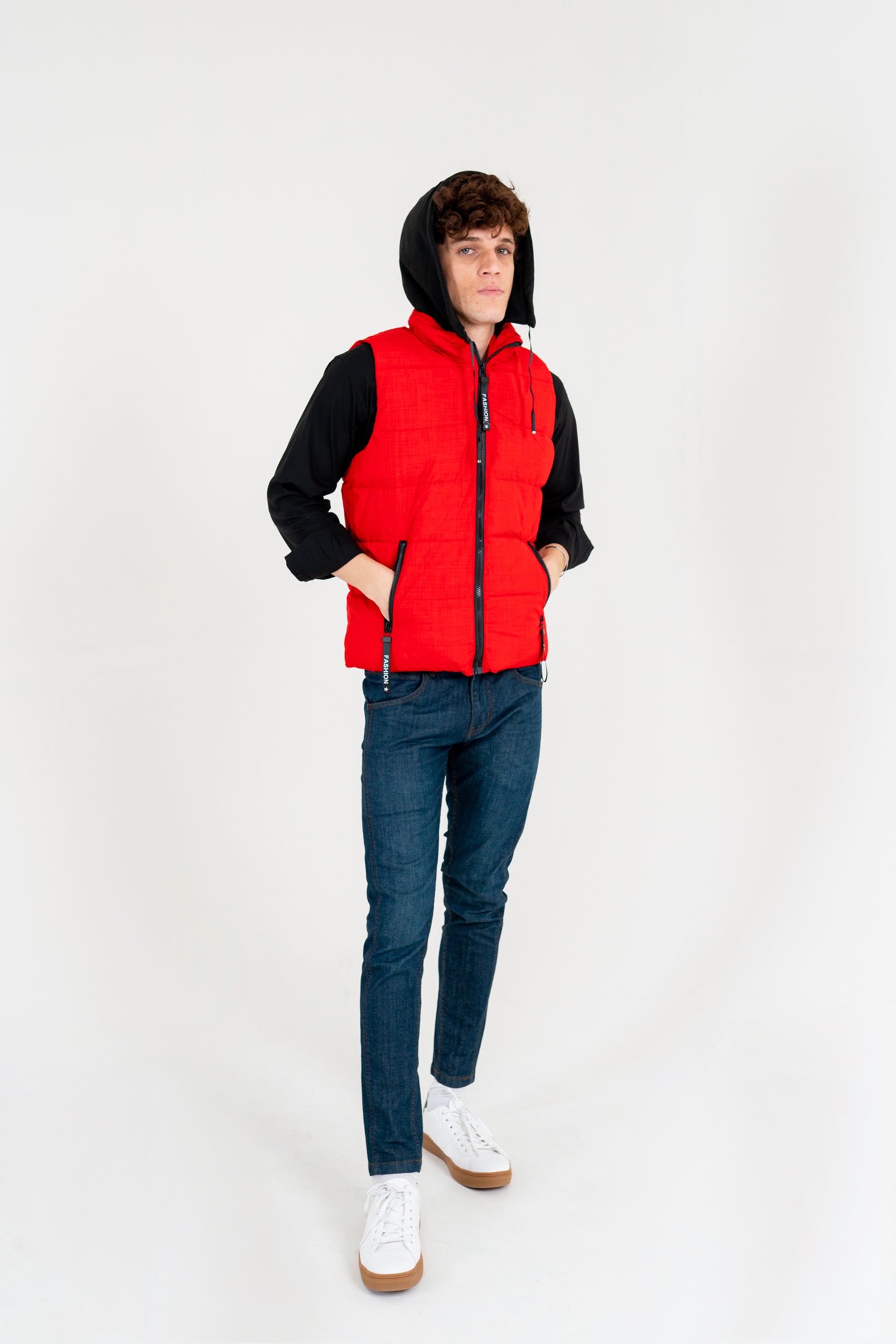 Red Quilted Gilet Equator