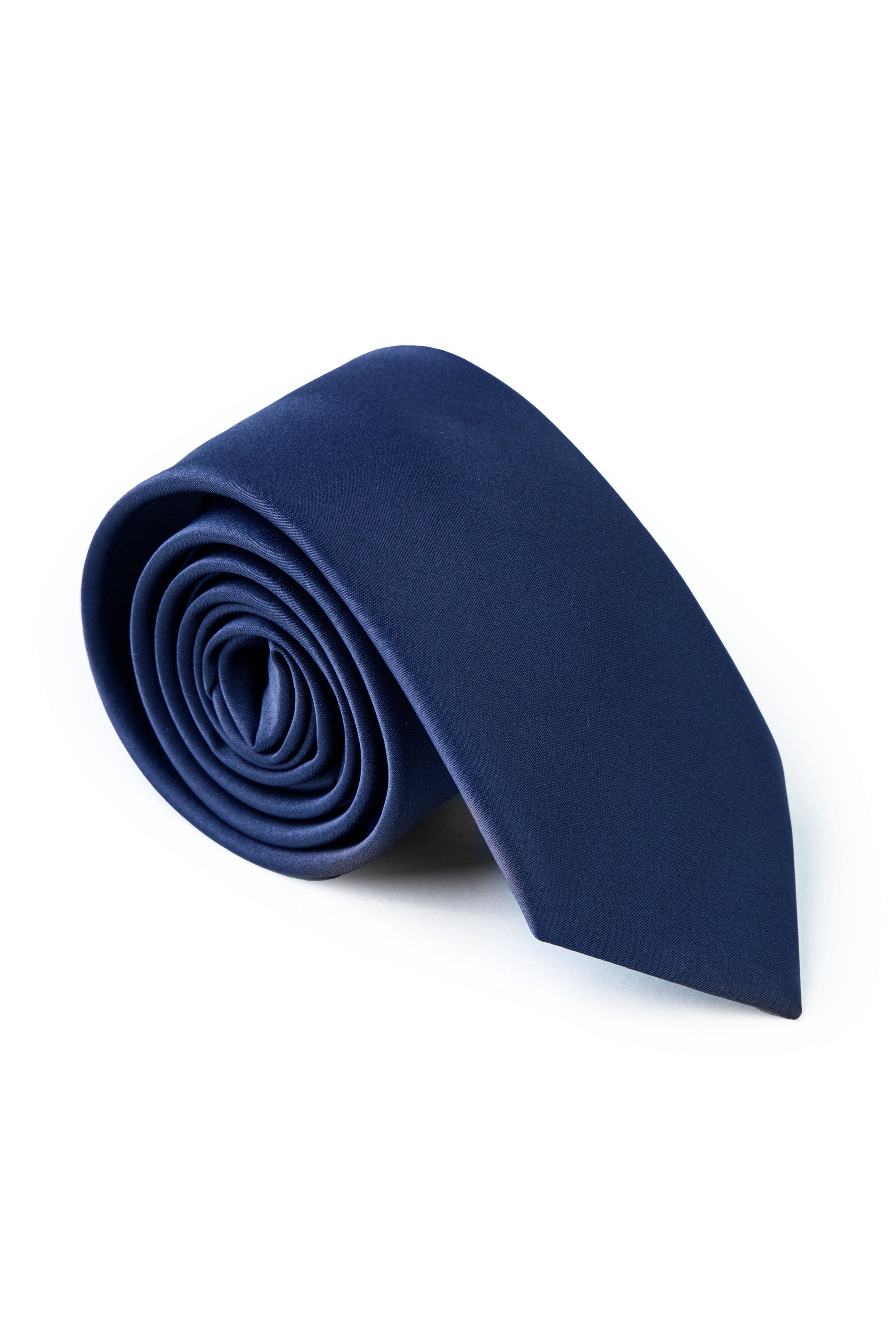 Plain Blue Tie Loose