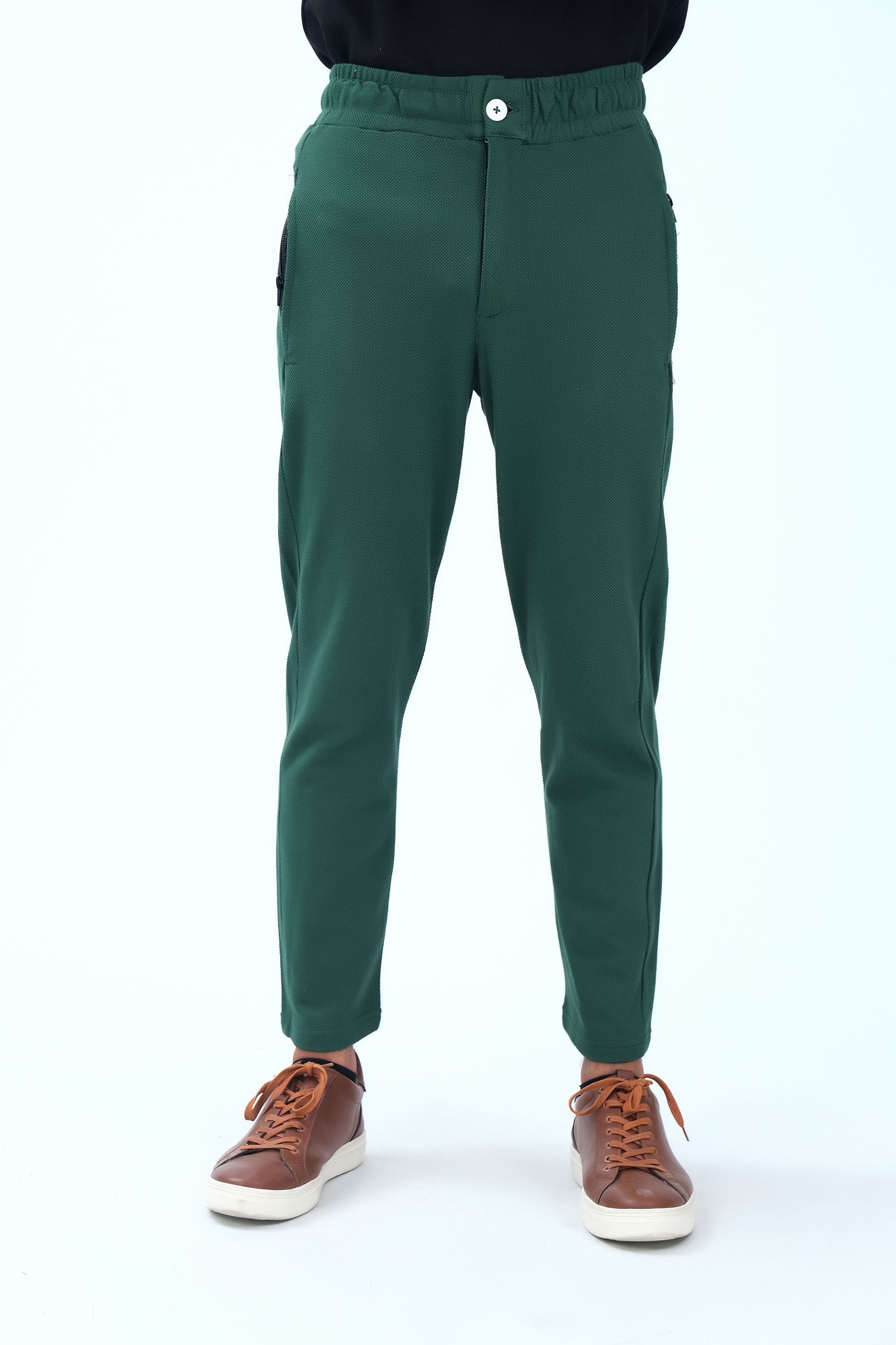 Green Terry Trousers