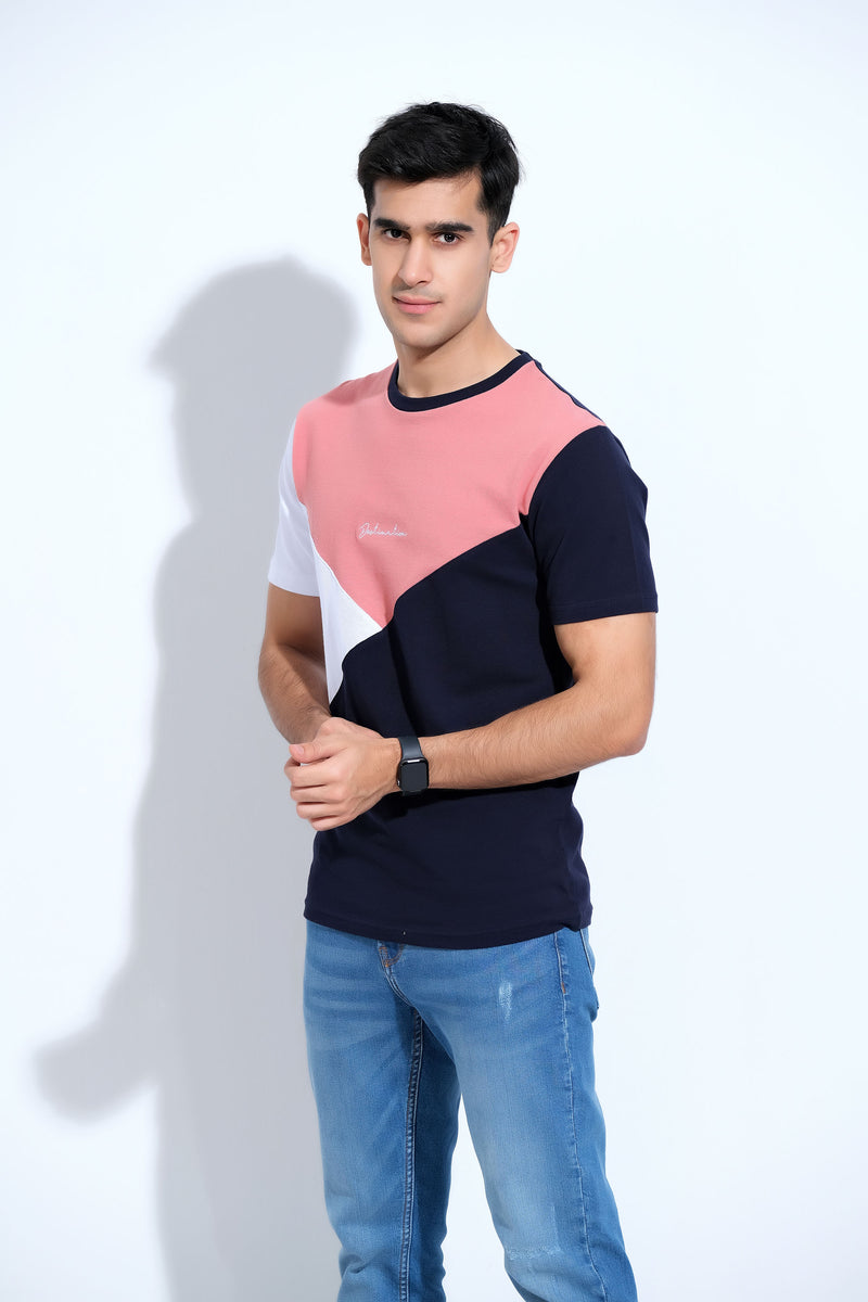 Men's Pink & Blue TShirt Equator Stores