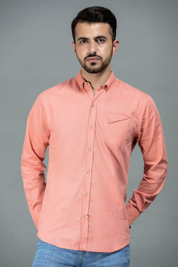 Peach Casual shirt - Equator Stores