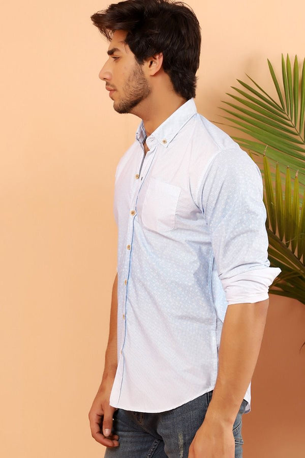 Blue Casual Shirt FS Slim Fit Equator