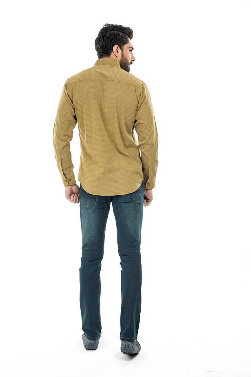 Yellow Casual Shirt FS Regular Fit Equator
