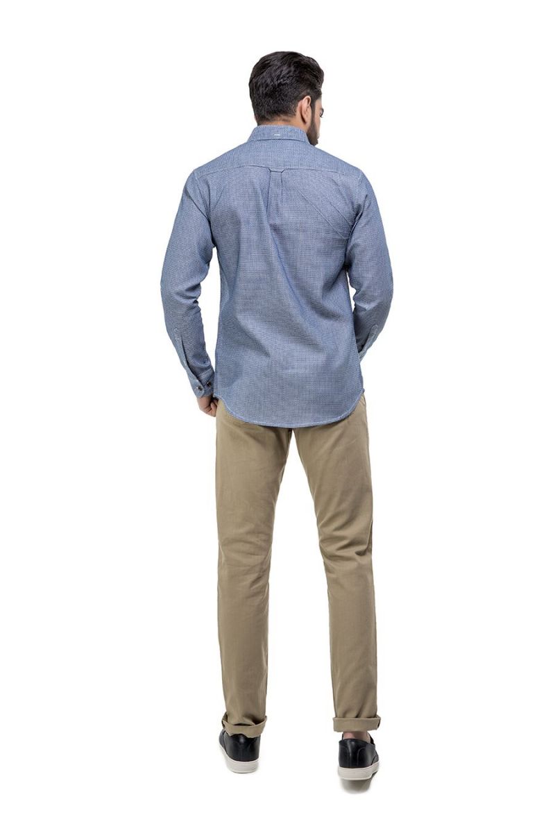 Blue Casual Shirt FS Regular Fit Equator