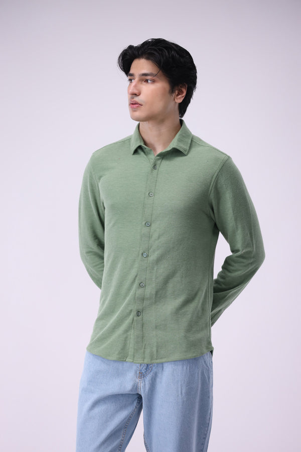 Dill Green Casual Shirt