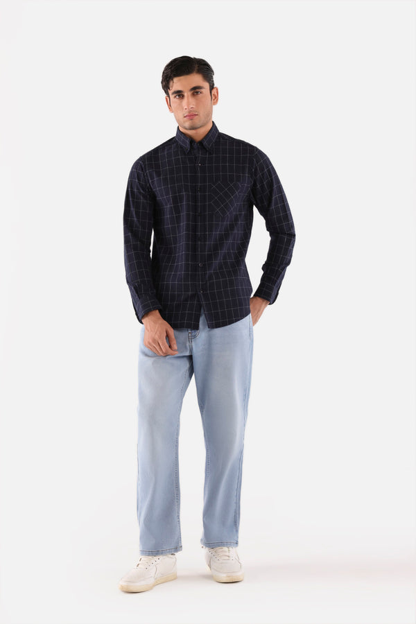 Navy Blue Casual Shirt