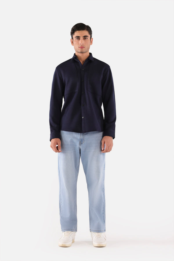 Navy Blue Casual Shirt