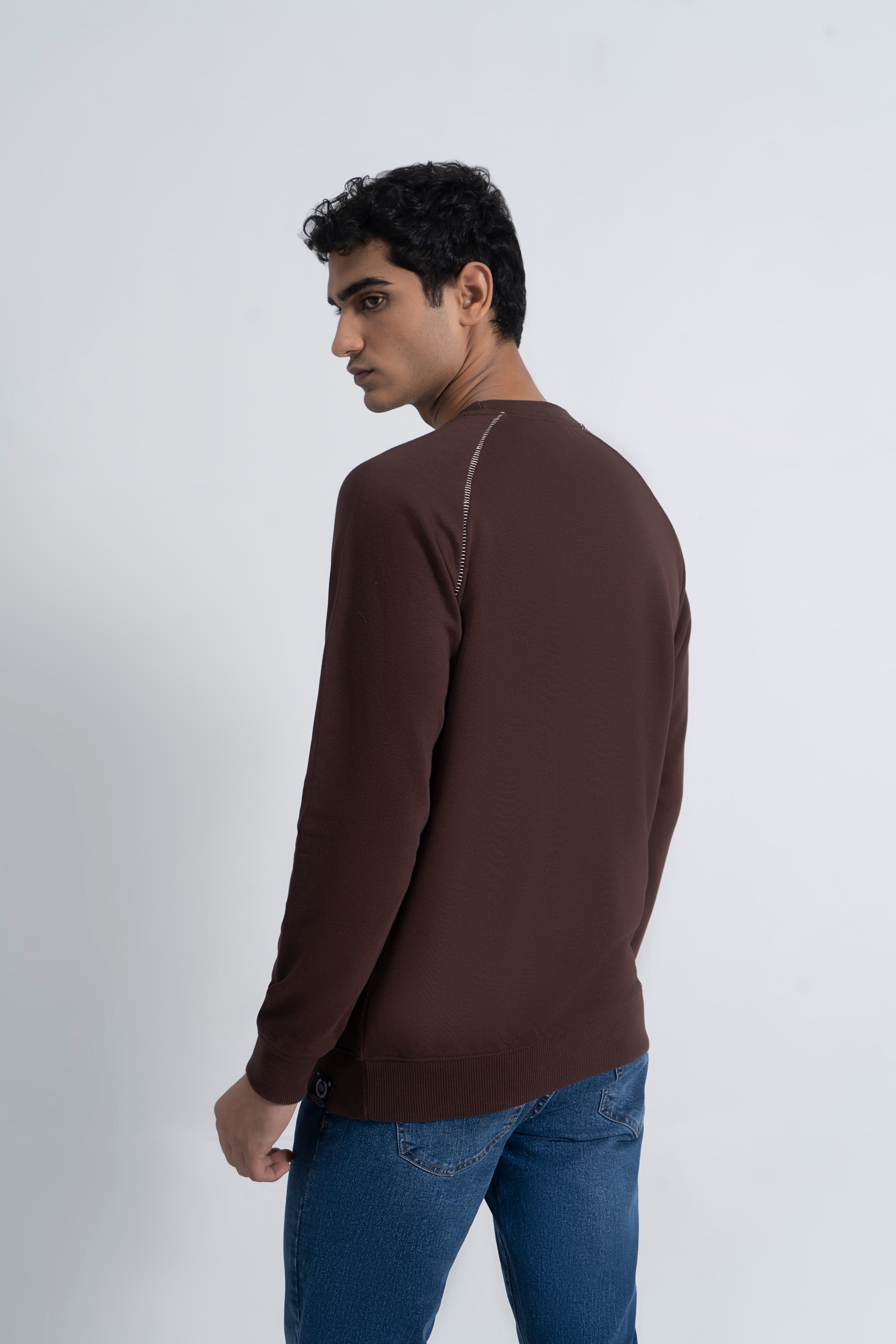 Dark Brown Graphic Sweatshirt
