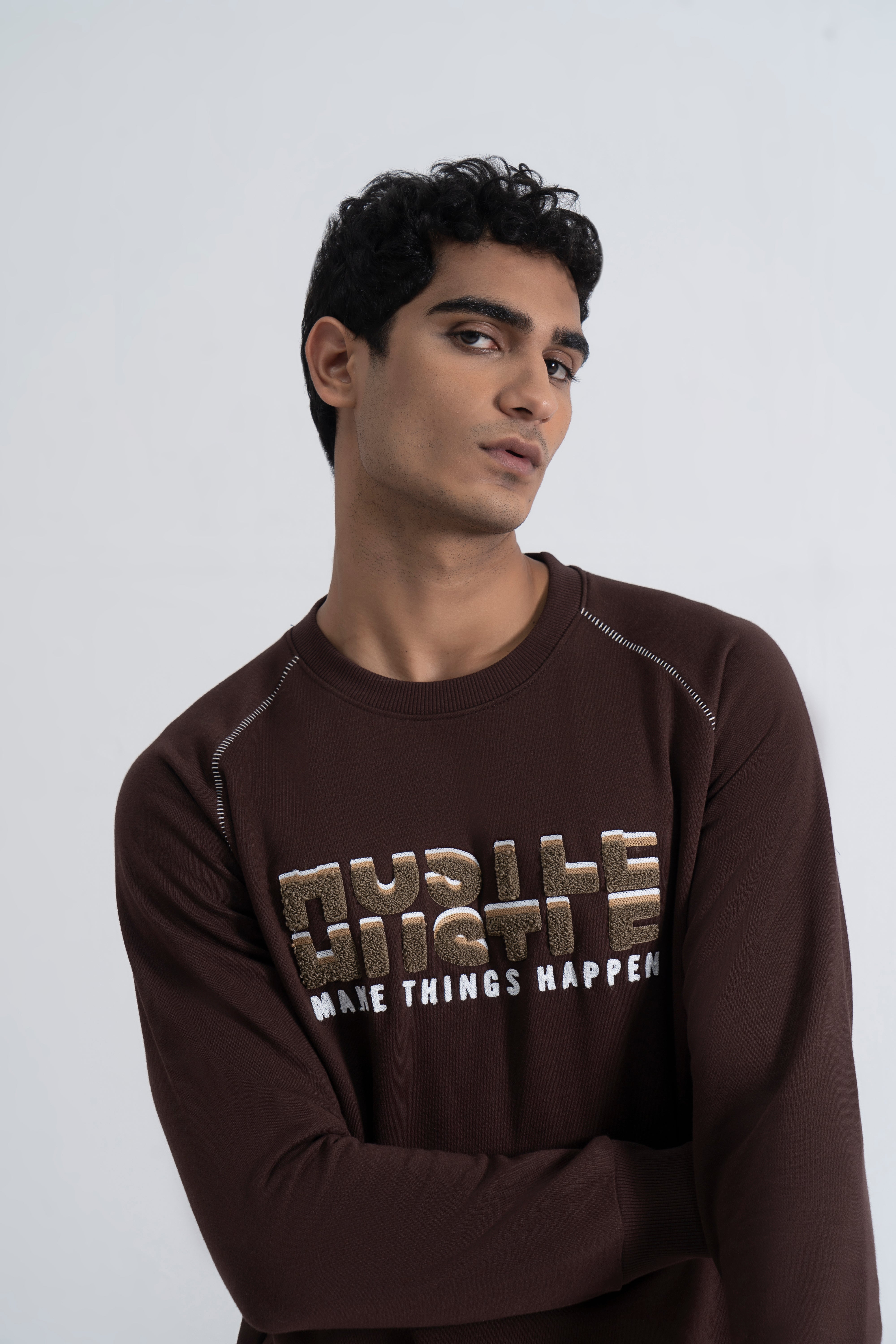 Dark Brown Graphic Sweatshirt