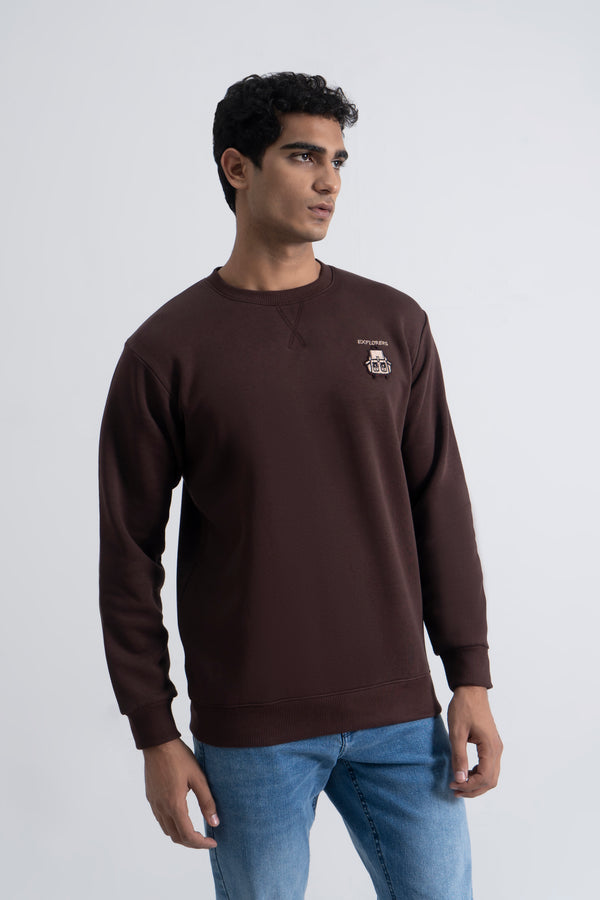 Brown Graphic Sweatshirt