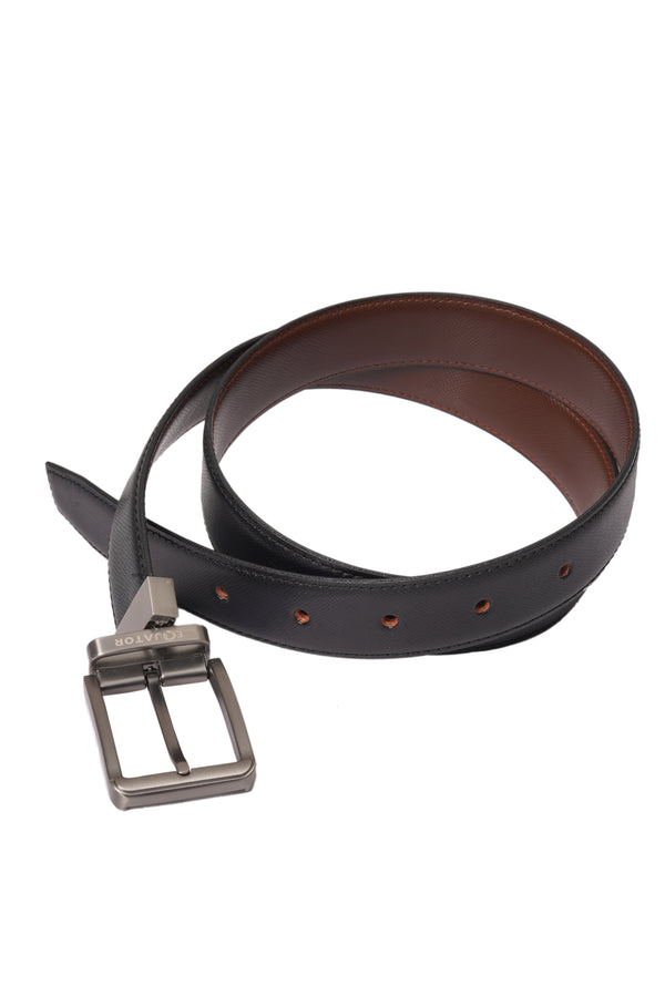Black & Brown Double Sided Leather Belt