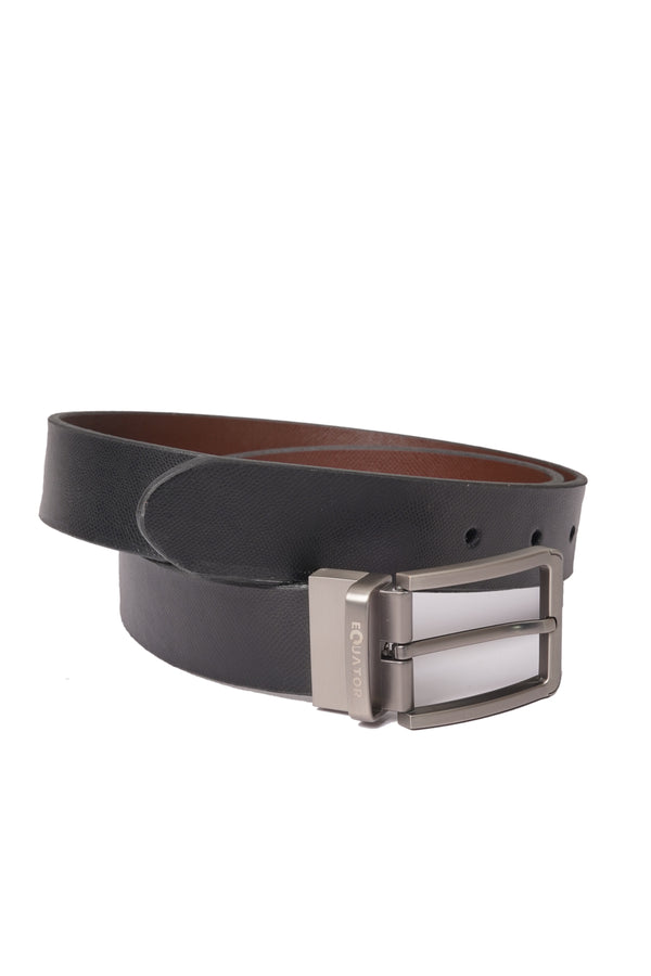 Men's Black/Brown Leather Belt