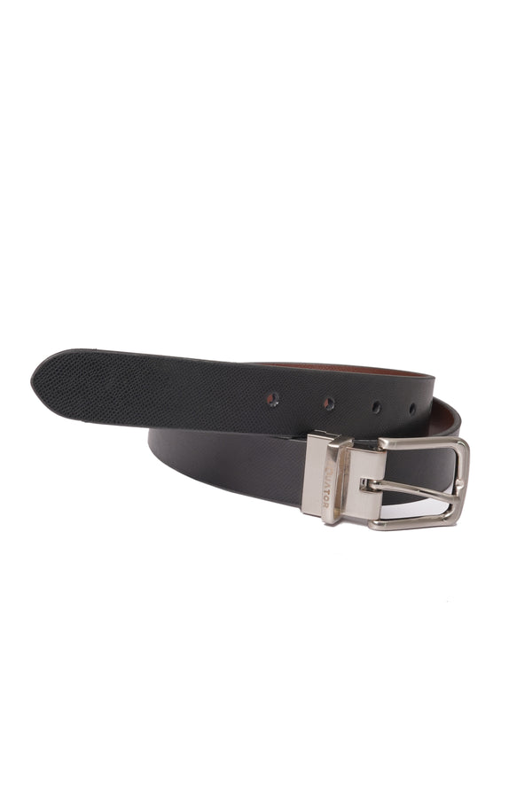 Brown Black Shaded Leather Belt