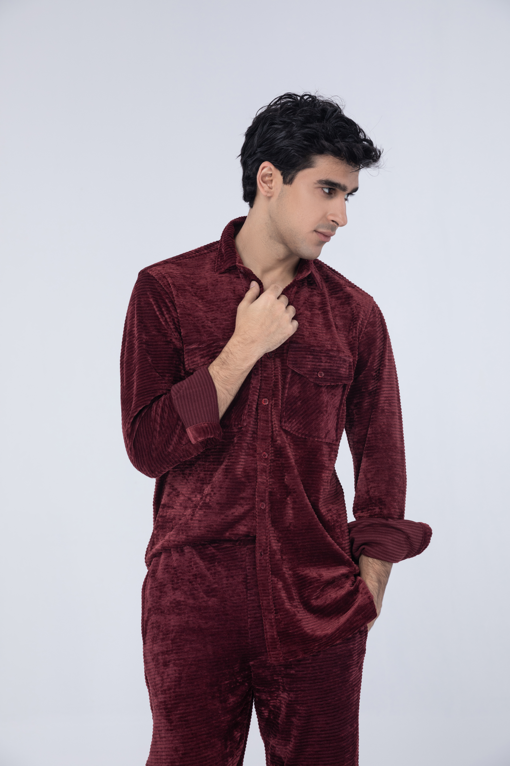 Maroon Casual Shirt