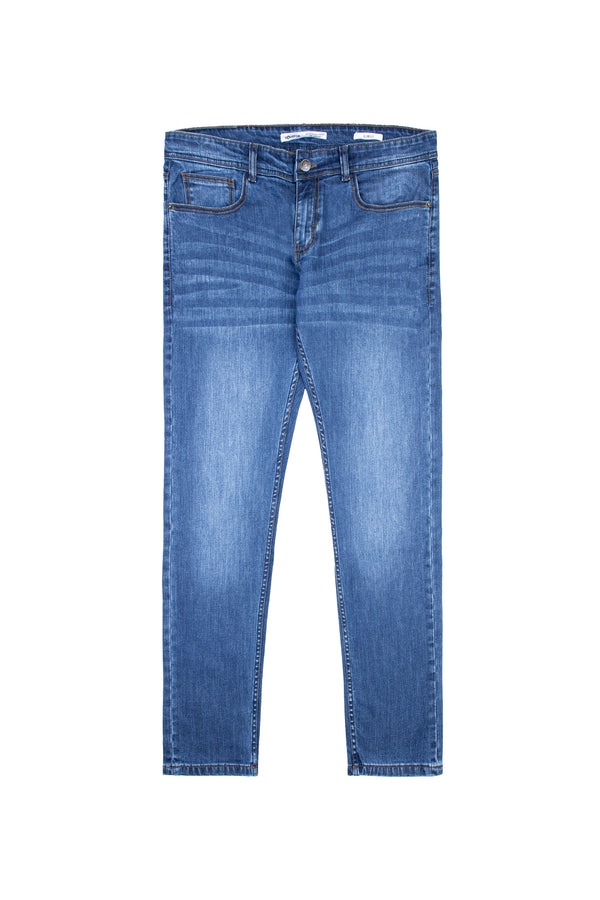 Dark Blue Cotton Stretch Jeans