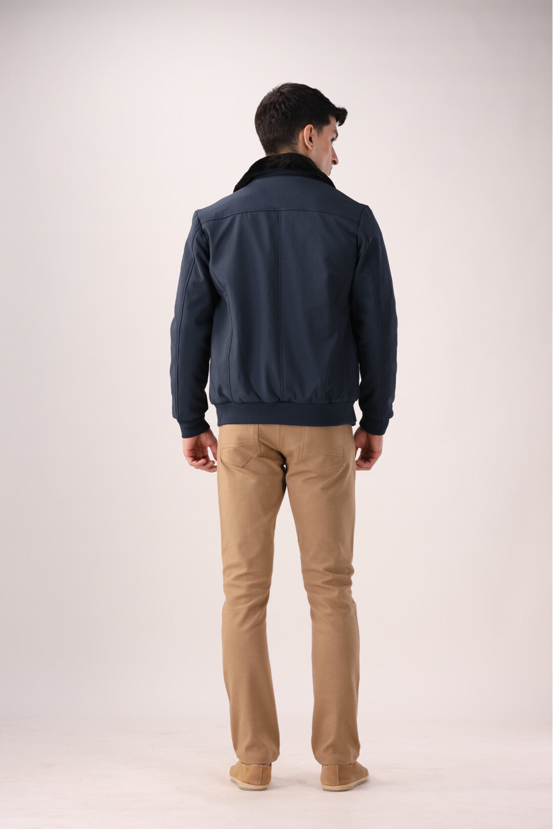 Navy Blue Full-Sleeve Jacket