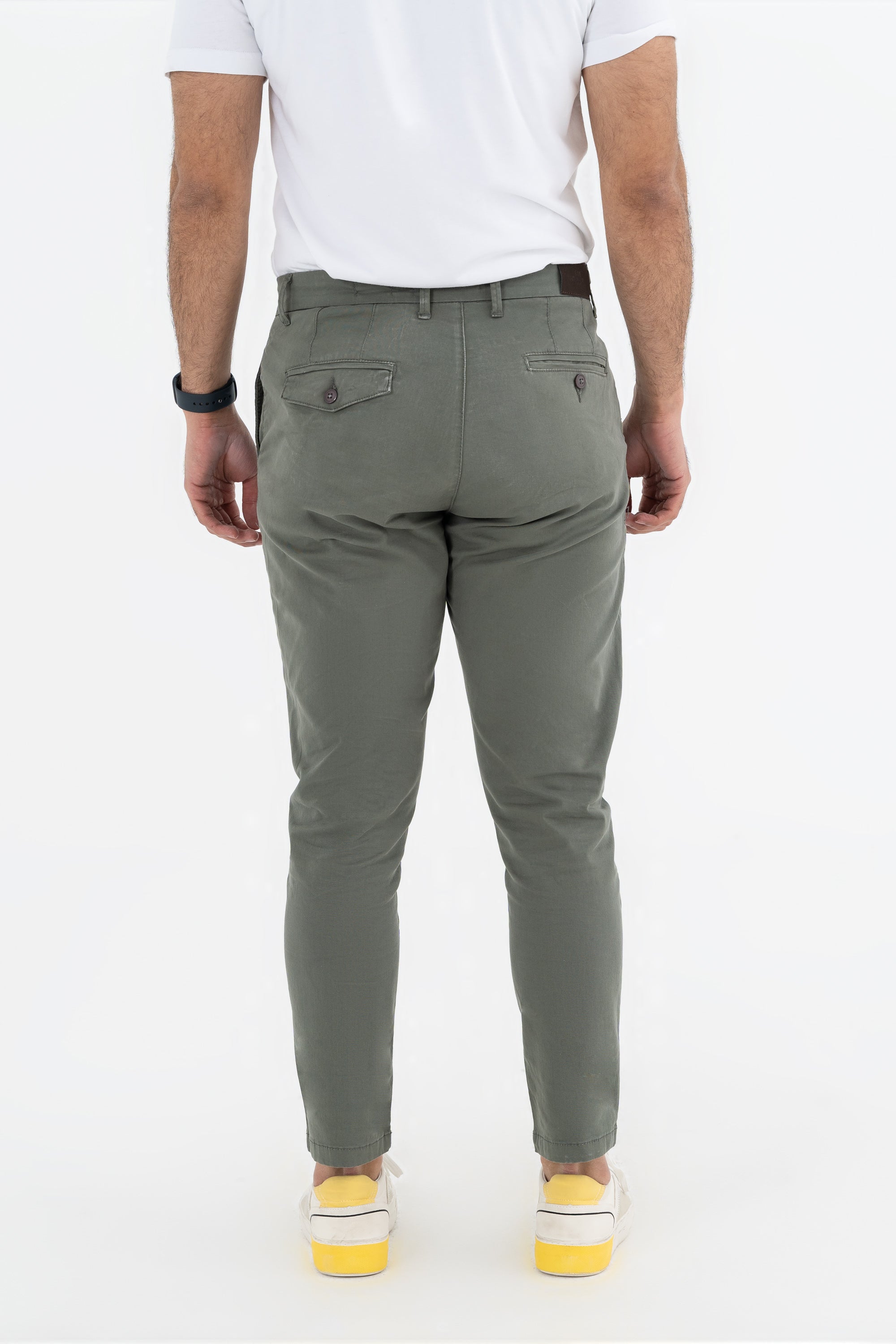 Olive Cropped Pants