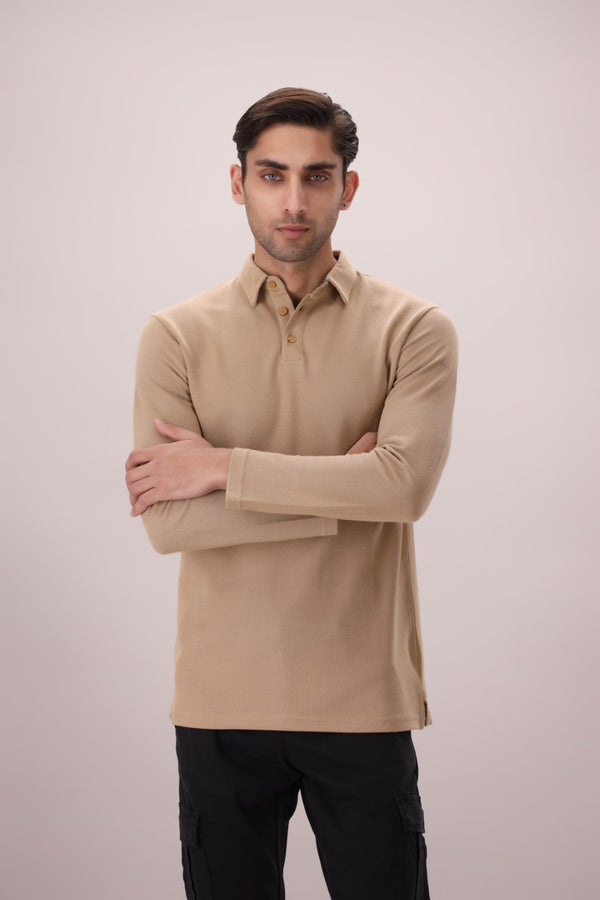 Beige Polo Shirt