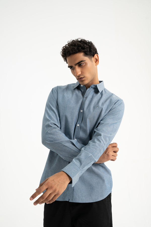 Light-Blue Cotton Shirt