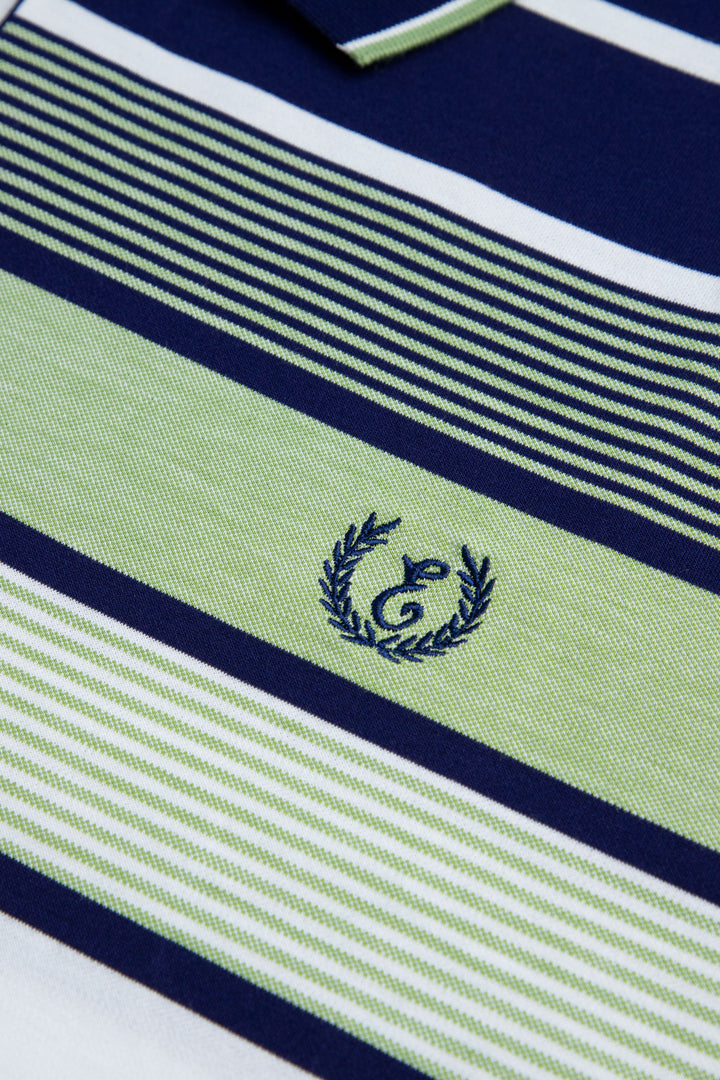 Green Striped Polo Equator