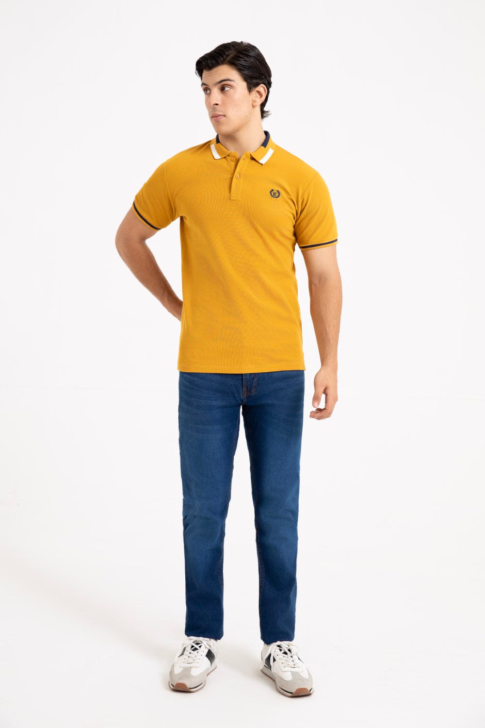 Mustard Collar T Shirt