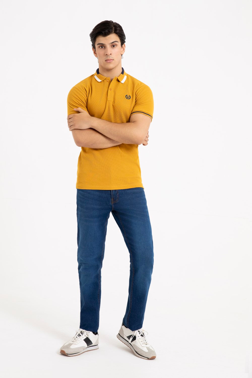 Mustard Collar T Shirt