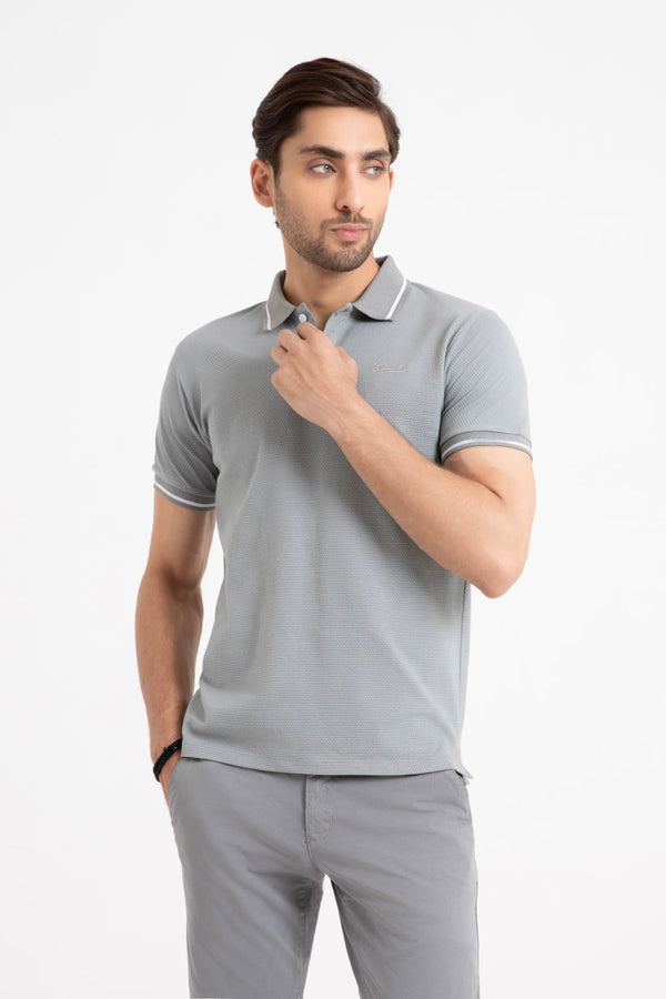 Gray Collar T-Shirt