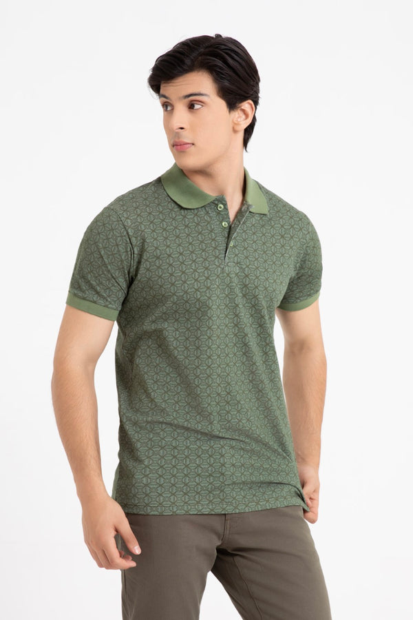 Light Green Collar T-Shirt