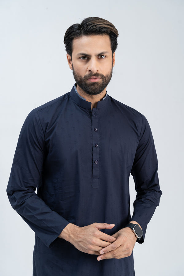 Gents Navy Kurta