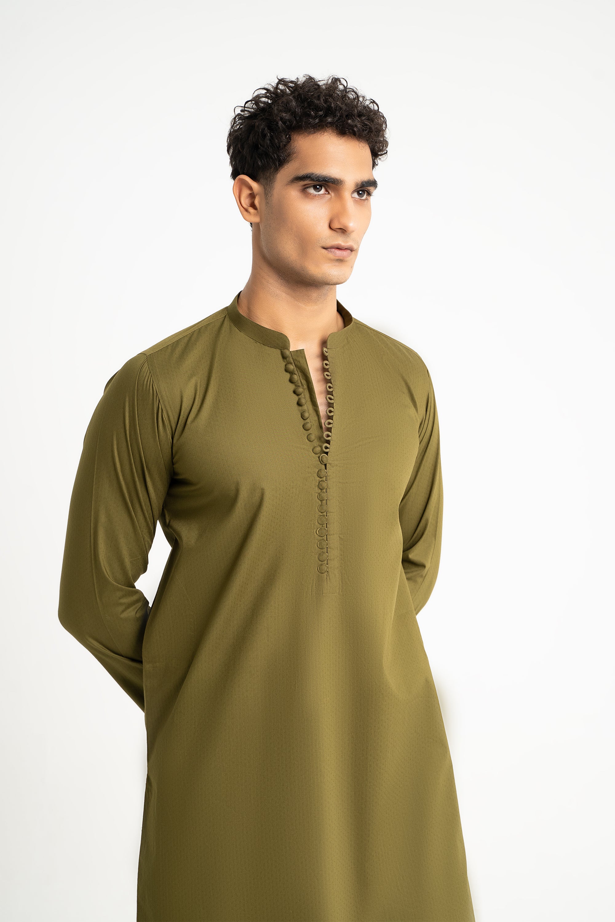 Olive Kurta Trouser