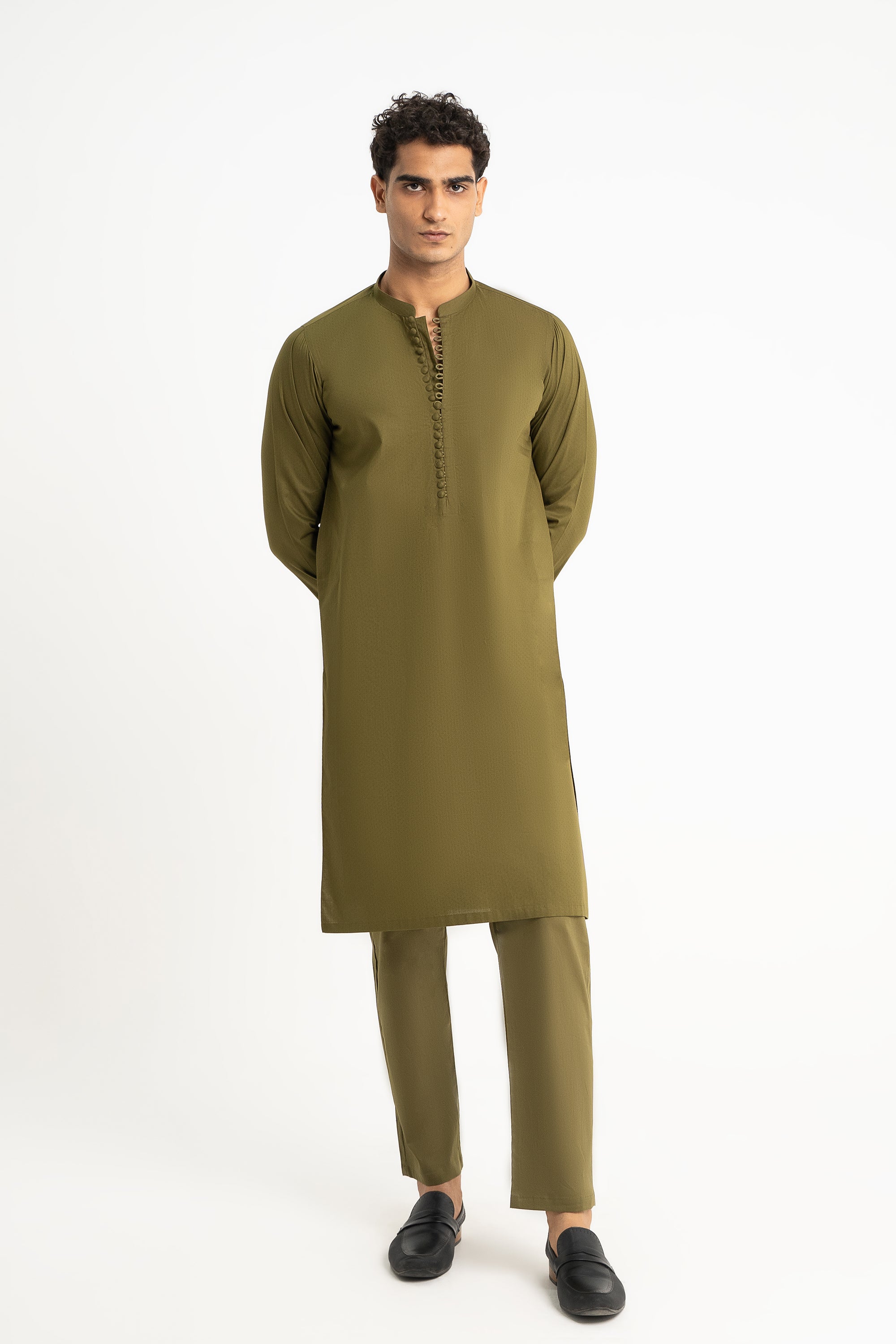 Olive Kurta Trouser