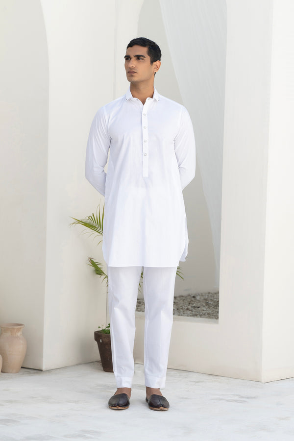 White Gents' Kurta