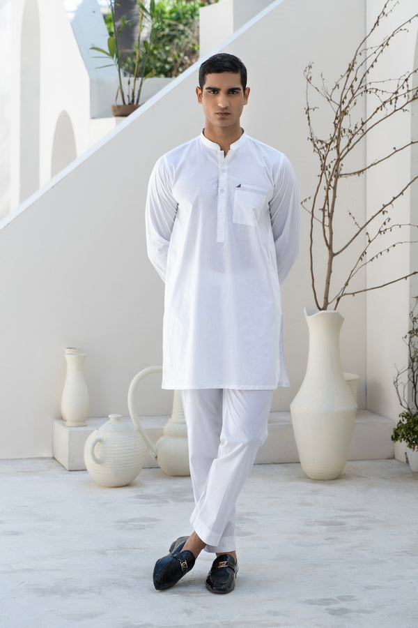 White Gents' Kurta