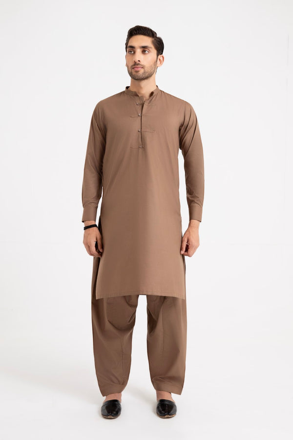 Brown Shalwar Kameez