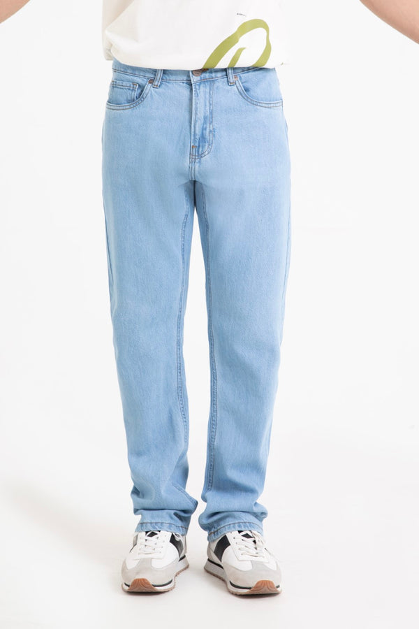 Light Blue Straight Fit Jeans