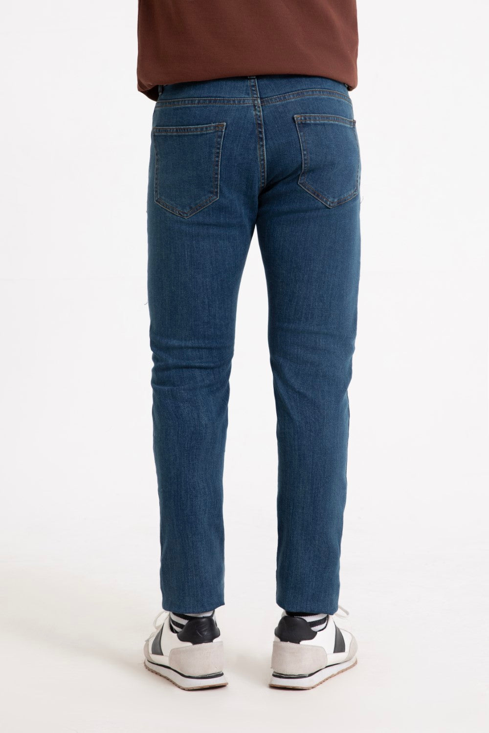 Blue Cropped Fit Jean