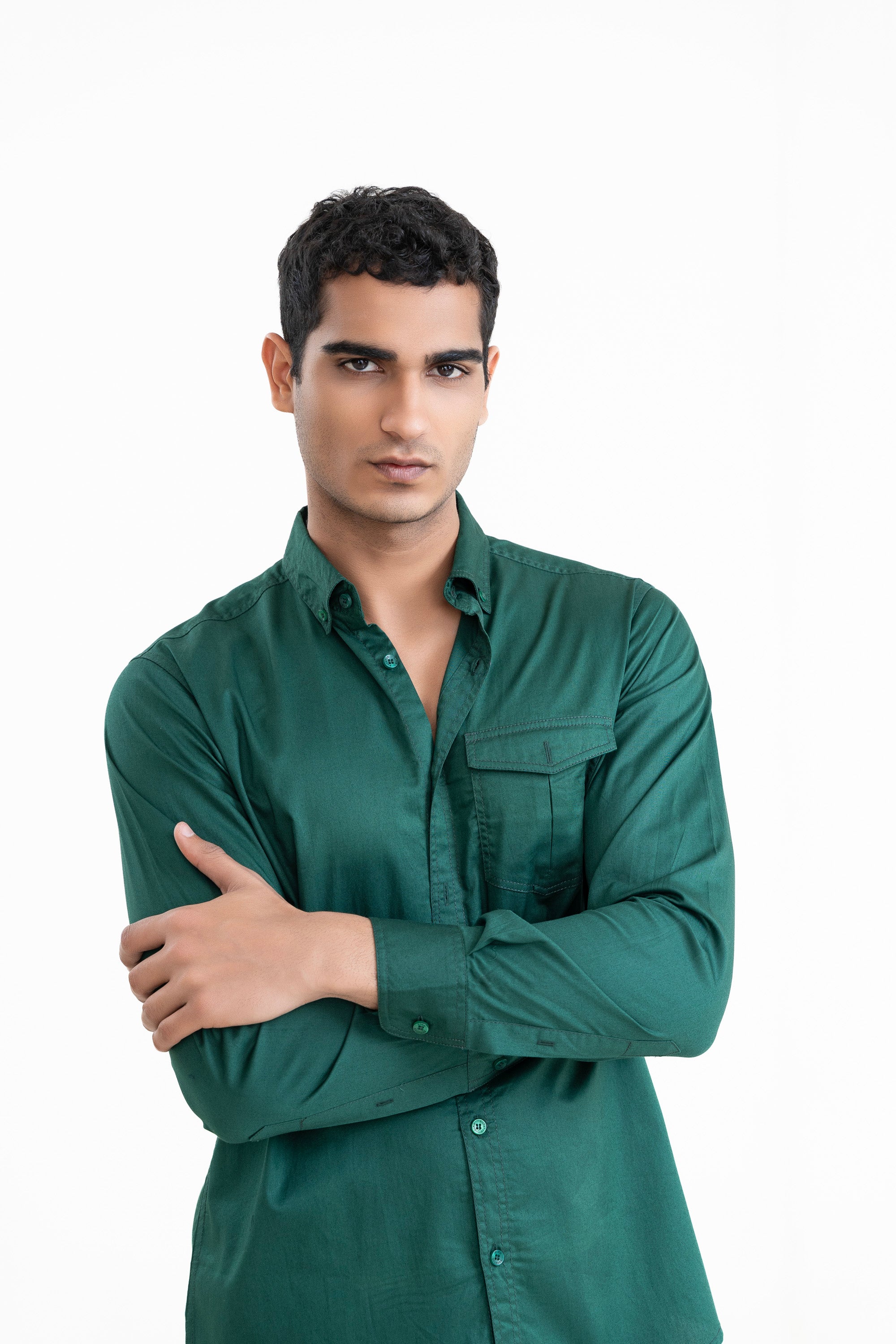 Green Casual Shirt