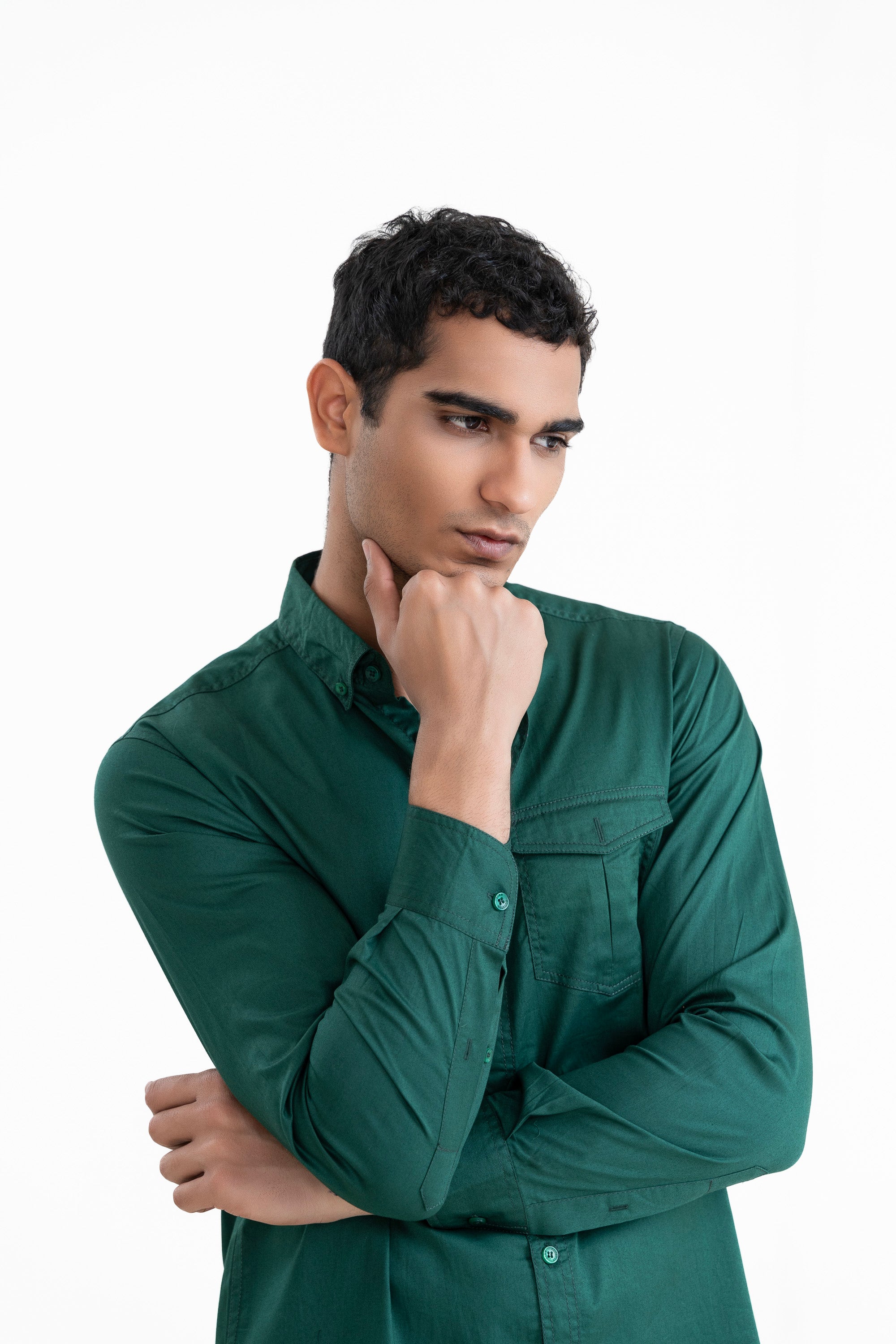 Green Casual Shirt