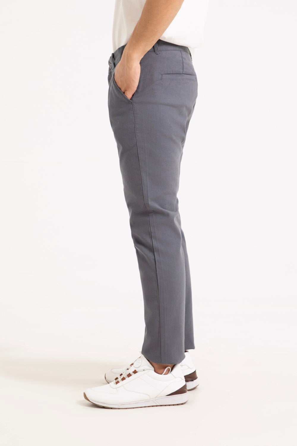 Grey Smart Fit Fashion Pants