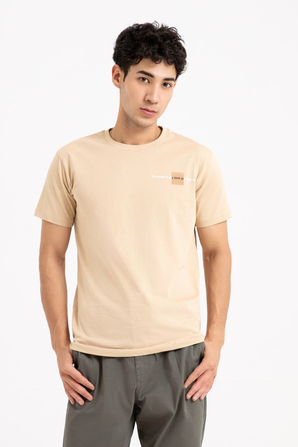 Beige T Shirt