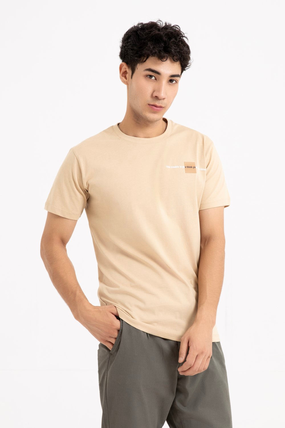 Beige T Shirt