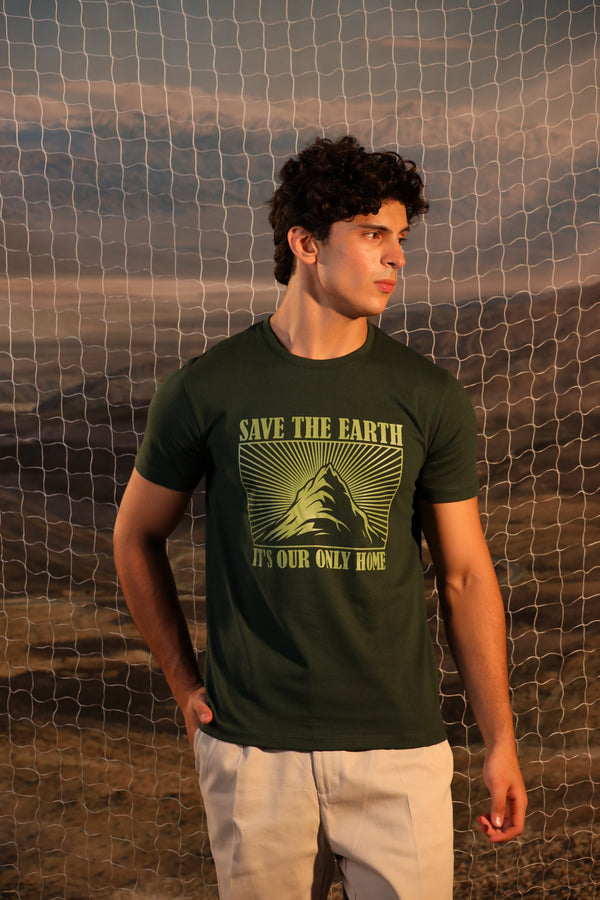 Green Graphics T Shirt